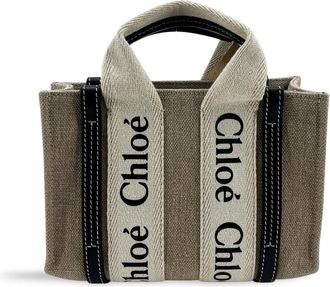 Chlo&eacute; Woody Mini Tote Bag Navy
