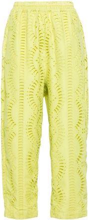 Charo Ruiz Ibiza Lya tapered trousers - women - Polyester/Cotton - S - Green