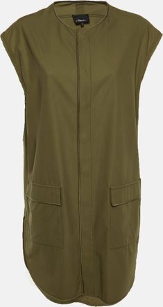 3.1 Phillip Lim Olive Green Cotton Crew Neck Tunic Dess