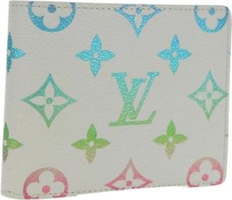 Louis Vuitton Pre-owned Wallets, female, Gray, Size: ONE SIZE Pre-owned Canvas Wallet