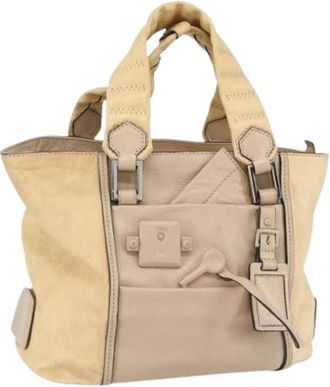 Chlo&eacute; Pre-owned Tote Bag - Dames - Vintage Handtas - Beige - ONE Size - Leer - Vintage
