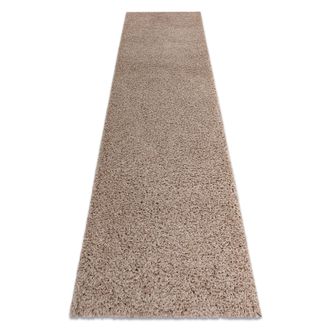 RugsX Tappetii Passatoie Soffi Shaggy 5cm Beige - Per Il Soggiorno, La Cucina, Il Corridoio Beige 70x200 Cm