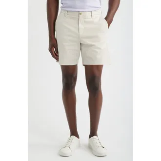 Nordstrom Stretch Cotton Chino Shorts in Grey Moonbeam at Nordstrom, Size 35