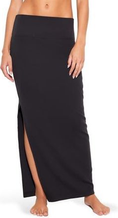 Spiritual Gangster Raquel Rib Maxi Skirt in Ash at Nordstrom Rack, Size X-Large