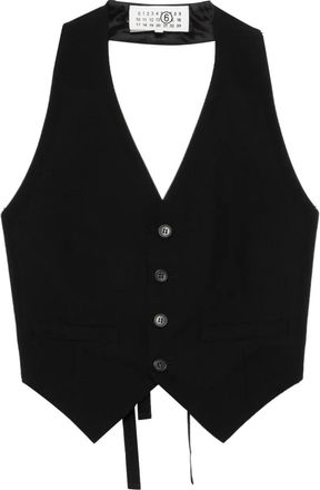 Maison Margiela Gilet con bottoni - Nero