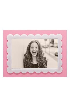 Mariposa Pink Scallop 4 x 6-Inch Picture Frame at Nordstrom