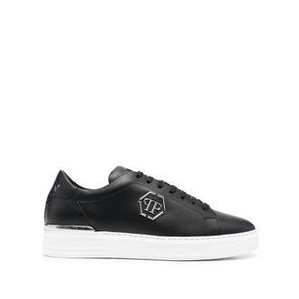 Philipp Plein Hexagon Low-top Leather Sneakers