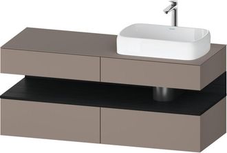 Duravit Qatego Consola Mueble Bajo Lavabo, 2 Extensiones, 2 - Duravit