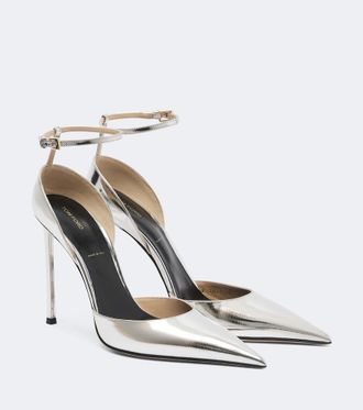 Tom Ford Metallic leather pumps