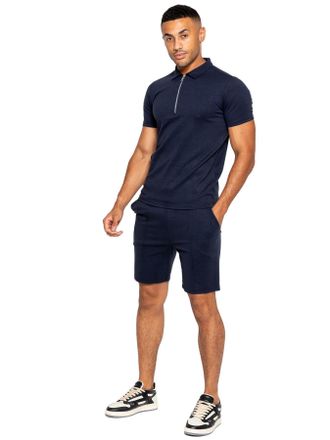 Enzo Jeans | Heren Polo Trainingspak Set - Navy