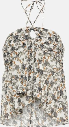 Isabel Marant Gabao printed cotton top