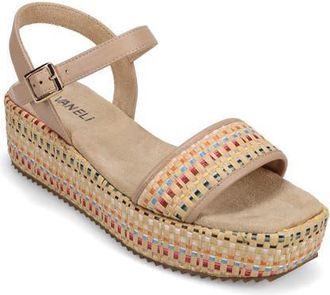 Vaneli Walda Flatform Sandal in Natural at Nordstrom, Size 9.5
