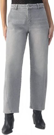 Sanctuary Twisted Seam Barrel Jean In Grey
