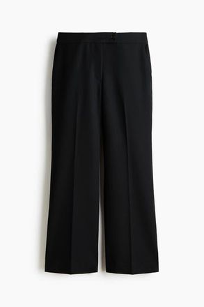 H&M Bootcut Ankle-length Trousers in Black at Nordstrom, Size 10
