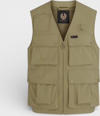 Belstaff Mens Castmaster Gilet Jacket Aloe - Green - Size 36 (Waist)