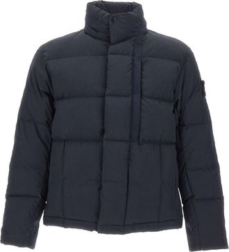 Stone Island Dark Blue Quilted Down Jacket