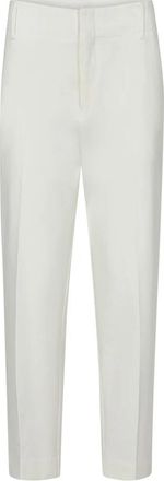 Mos Mosh Casual Estelle Broek met Coole Silhouet - Dames - Slim Fit Broeken - Wit - 2XS - Katoen - Broeken
