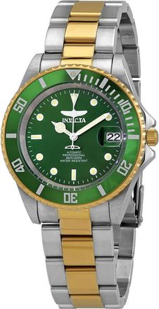 Invicta Pro Diver Automatic Green Dial Two-tone Mens Watch 28661