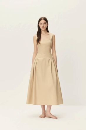 Elodie Calista Dress In Camel