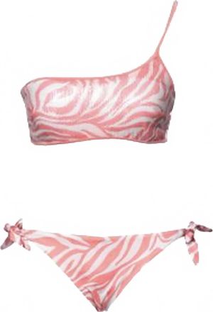 Genius Beachwear Womens Bikini Set In Coral