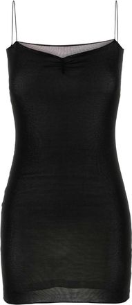 Gimaguas Black Viscose Tesa Mini Dress