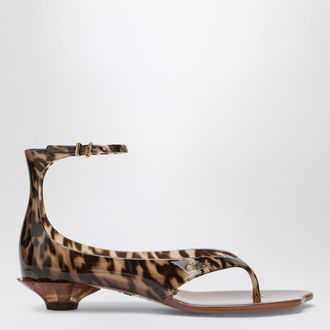 Chlo&eacute; Jelly sandals in TPU with leopard print