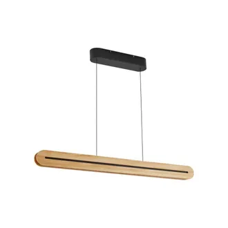 Lucande L&aacute;mpara de techo de Madera Marr&oacute;n