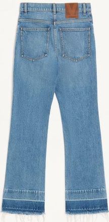 Valentino Pantaloni In Denim Ricamati Donna BLU 24