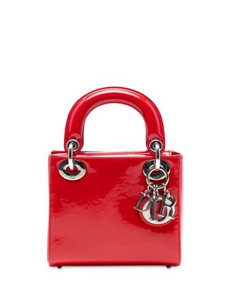 Dior Borsa a tracolla Patent Lady Dior mini 2015 - Rosso
