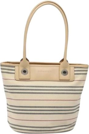 Burberry Pre-owned Tote Bags, female, Beige, Size: ONE SIZE Pre-owned Nova check tote