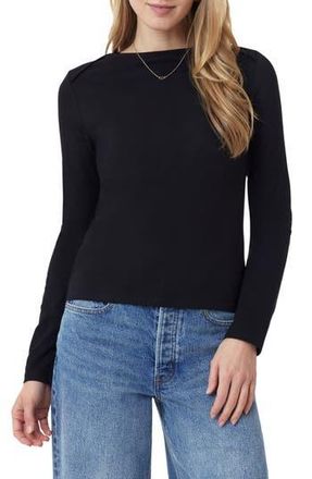 Scotch & Soda Boat Neck Knit Top in Black Night at Nordstrom Rack, Size X-Large