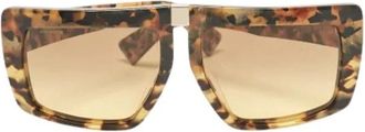 Miu Miu Pre-owned Acetate Zonnebril - Dames - Vintage Accessoires - Bruin - ONE Size - Vintage