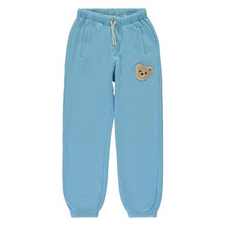 Palm Angels Sport Trousers with Patch Detail - male - Palm Angels - Sweatpants - Blue - 4 Y - Kids
