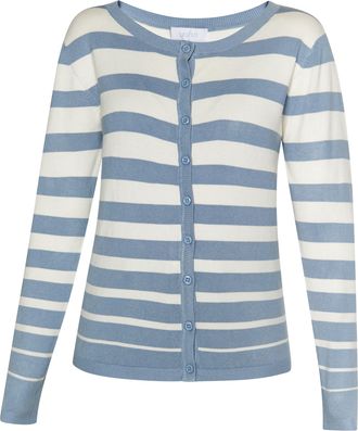 Usha Vest Dames Denimblauw wolwit