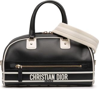 Dior Pre-owned Dior Medium Leather Dior Vibe Zip Bowling Bag Ladies 09-MA-1211