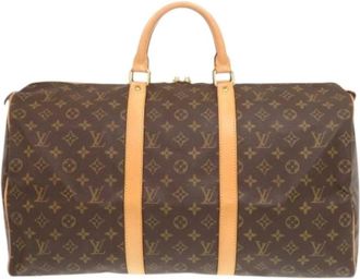 Louis Vuitton Pre-owned Keepall 50 Boston Tas - unisex - Vintage Weekendtas - Bruin - ONE Size - Vintage