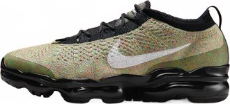 Nike Mens Air Vapormax 2023 Flyknit Shoes In Black Barely Volt Multicolor