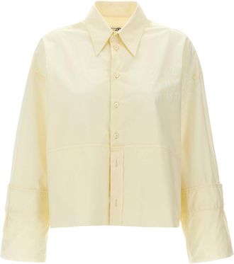 Maison Margiela White Logo Print Shirt