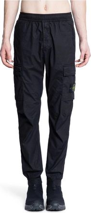 Stone Island Regular-tapered-fit Cargo Broek - Heren - Slim Fit Broeken - Zwart - W31 - Katoen - Broeken
