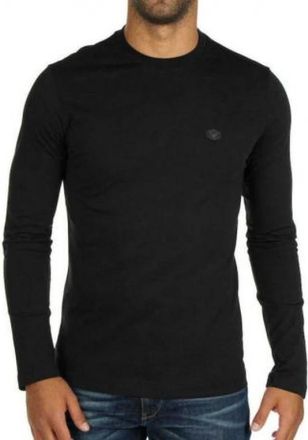 Emporio Armani Ronde Hals Truien - Heren - Ronde hals truien - Zwart - 2XL - Katoen - Truien & Vesten