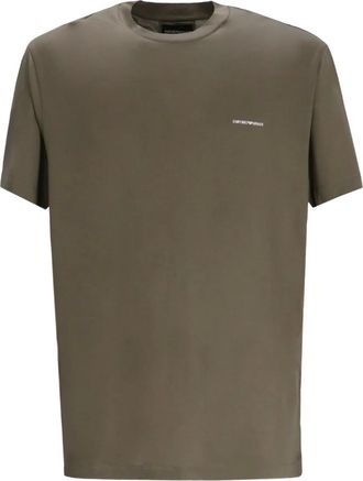 Emporio Armani T-shirt girocollo con logo - Verde