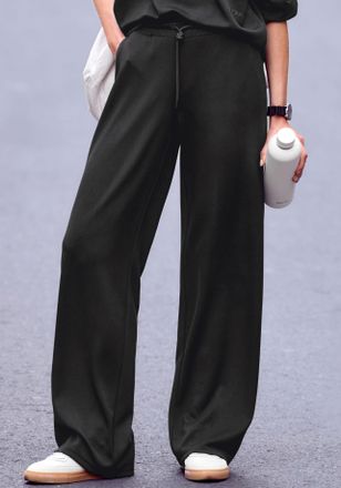 Copenhagen Loungehose COPENHAGEN STUDIOS, Damen, Gr. 32/34, N-Gr, schwarz, Sweatware, Obermaterial: 54% Modal, 40% Polyester, 6% Elasthan, unifarben, bequem lang