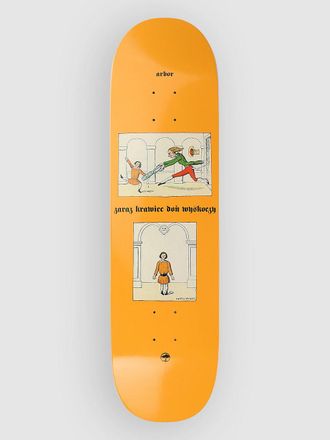Arbor Amelia 8.5 Folklore Skateboard Deck oranje