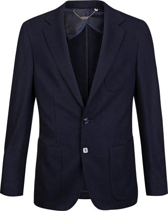 Billionaire Boys Club Tweeknoop Cashmere Jas - Heren - Blazers - Blauw - XL - Leer - Jassen