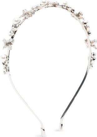 Self Portrait Bow-detail Crystal-embellished Headband