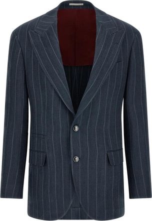 Brunello Cucinelli Hombre, Chaquetas, Azul, Talla: M
