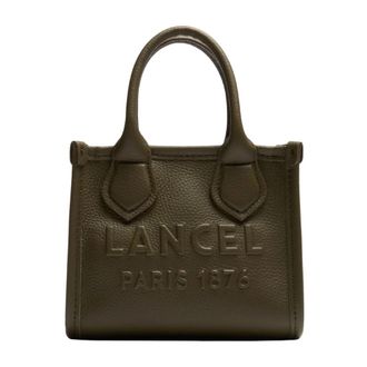 Lancel Mini Cabas Zip Tote - Dames - Handtassen - Groen - ONE Size - Leer - Tassen