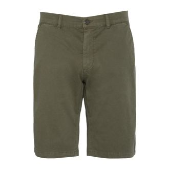 Schott NYC Casual Shorts - Heren - Korte Broeken - Groen - W33 - Katoen - Korte Broeken
