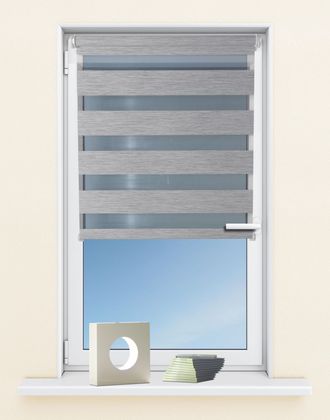 Kutti Heimtextilien Doppelrollo »Sola« Lichtschutz ohne Bohren freihängend DUO-Rollo, Fixmass, mit Klemmträger, blickdicht, Sichtschutz