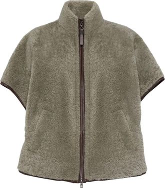 Brunello Cucinelli Giacca in shearling - GREY